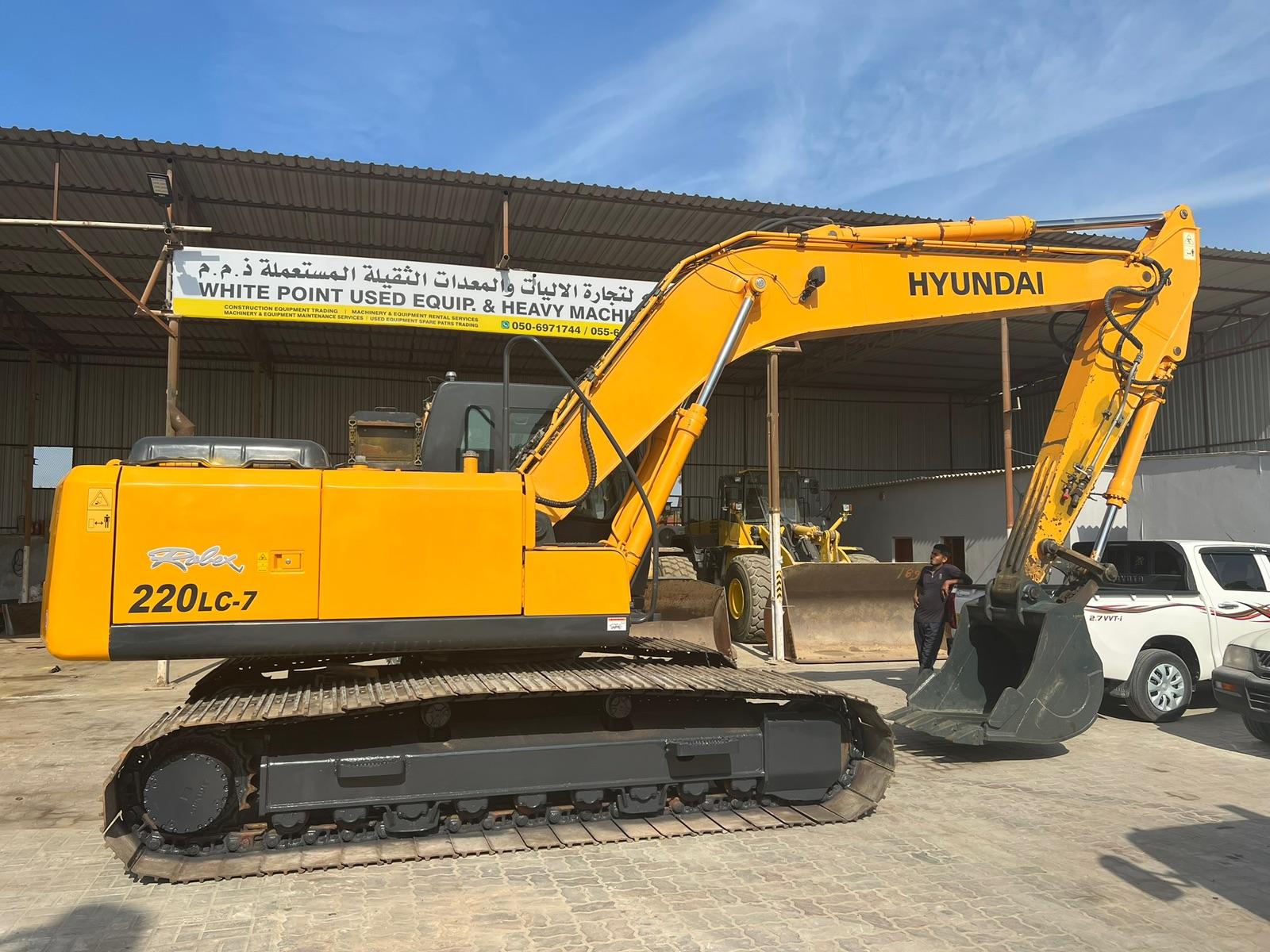 Ads Hyundai 220 LC-7 Wide Chain Crawler Excavator for Sale